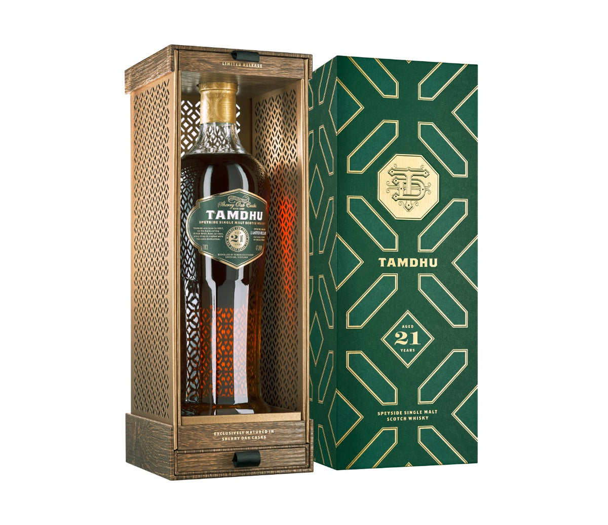 TAMDHU SINGLE MALT WHISKY 70CL 47.5 % 21YO IND BOXl 47.5% 0.7L, Spirits